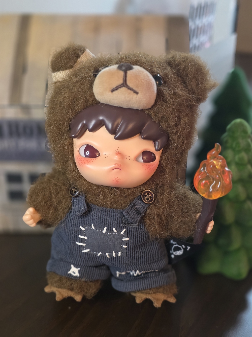 Pop Mart Hirono Fight For Joy Plush Bear Doll